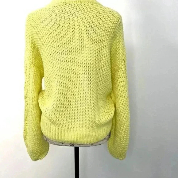 All In Favor Opened Knit Crewneck Sweater - Picture 2 of 3